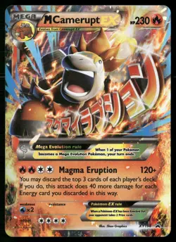 M Camerupt EX XY198 Holo Promo XY Promo Pokemon NM - Image 1