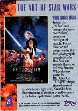 Revenge of the Jedi 73 Star Wars Galaxy Series 1 LP Pokemon TCG - Image 2
