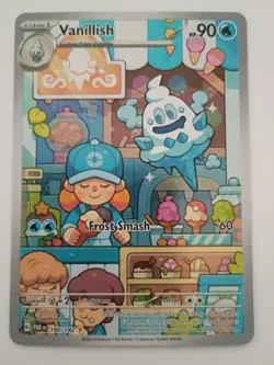 Pokemon TCG Vanillish 190/182 SV04 Paradox Rift Illustration Rare Holo EnglishNM - Image 1
