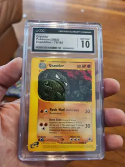 (POP 17) CGC 10 GEM MINT 2002 Pokemon Expedition 79/165 Graveler Card - Image 2