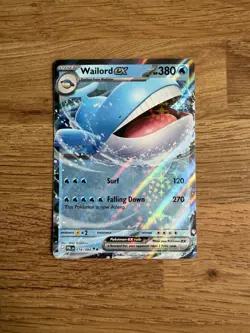 Wailord EX 016/084 Double Rare Pokemon TCG Pitch Black - Image 1