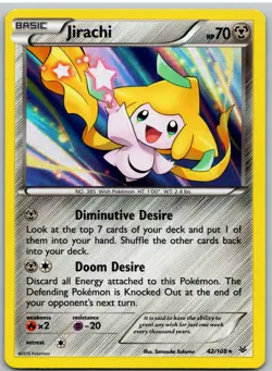 Jirachi 42/108 Holo Rare Roaring Skies Pokemon - Image 1