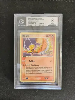 Ho-oh Pokemon day BGS 8 stamped Italiano 27/115 unseen forces no crystal forze - Image 2