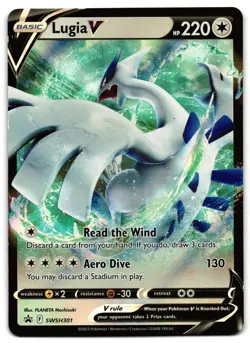 Lugia V SWSH301 - 🌊 Sword & Shield Promo Pokemon TCG Holo 🖤 - LP - Image 1