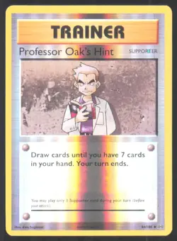 2016 Pokemon XY Evolutions Professor Oak’s Hint Uncommon Reverse Holo Foil #84 - Image 1
