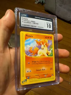 (POP 34) CGC 10 GEM MINT Ponyta 126/165 2002 Expedition Pokemon Card - Image 1