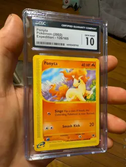 (POP 34) CGC 10 GEM MINT Ponyta 126/165 2002 Expedition Pokemon Card - Image 2