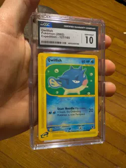 (POP 28) CGC GEM MINT 10 Qwilfish Expedition 127/165 Pokemon Card 2002 - Image 2