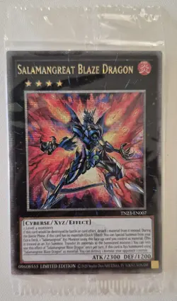 YuGiOh Salamangreat Blaze Dragon TN23-EN007 Quarter Century Secret Rare Sealed - Image 1