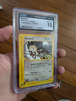 (POP 36) CGC 10 GEM MINT 2002 Expedition 121/165 Meowth Pokemon Card - Image 2
