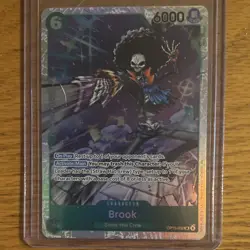 Bandai One Piece Brook OP15-032 OP-15 SR Foil Character Alt Art 6000 6 - Image 1