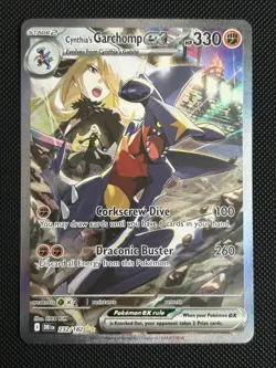 Pokemon TCG Cynthia's Garchomp EX 232/182 Destined Rivals - SIR - Pack Fresh/NM - Image 1
