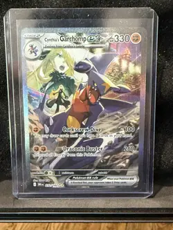 2025 Cynthia's Garchomp ex 232/182 Pokemon Destined Rivals NM SIR Holo Full Art - Image 1