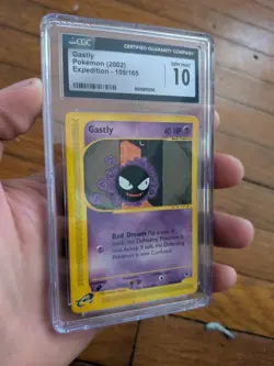 CGC 10 Gem Mint Gastly 109/165 Pokemon 2002 Expedition Card - Image 1
