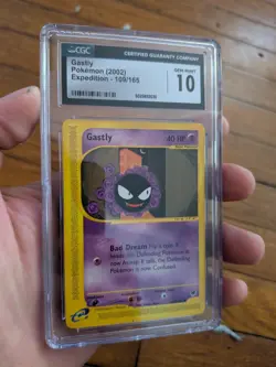 CGC 10 Gem Mint Gastly 109/165 Pokemon 2002 Expedition Card - Image 2