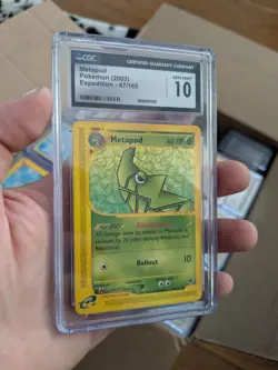 (POP 18) CGC 10 GEM MINT Metapod 87/165 Pokemon 2002 Expedition Card - Image 2