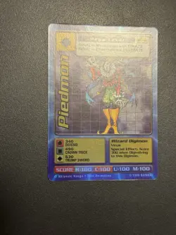 Digimon CCG Piedmon Bo-42 Holo Unlimited Mega Card 1999 Bandai Vintage - Image 4