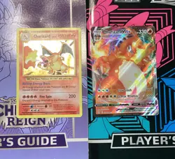 Pokemon TCG 2-Card Lot: Charizard 11/108 Holo & Charizard VMAX 020/189 - Image 1
