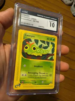 (POP 29) CGC 10 GEM MINT Caterpie Pokemon Card Expedition 2002 96/165 - Image 2