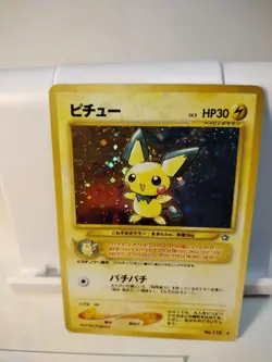 Pokemon TCG Pichu No.172 Holo Card Neo Genesis Rare Nm Japanese - Image 2
