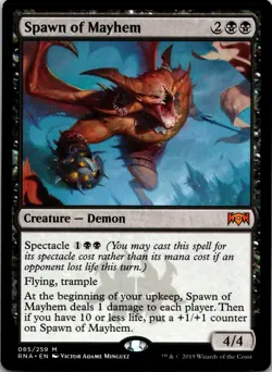Spawn of Mayhem 85 Mythic Ravnica Allegiance MTG Near Mint - Image 1
