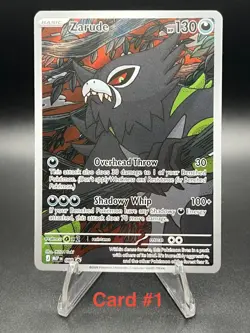 Pokemon TCG Zarude #088 MEP Black Star Promo Holo Pitch Black ETB Promo - Image 1