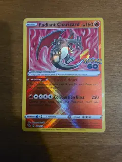 Pokemon TCG Radiant Charizard 011/078 Pokemon Go Rare Holo - Image 1