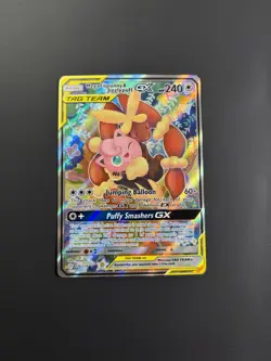 Pokemon Mega Lopunny & Jigglypuff GX 226/236 EN Cosmic Eclipse Alternate Art NM - Image 1