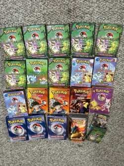 EMPTY Pokemon Power Reserve Brock Zap Overgrowth Base Theme Deck Counters Coin - Image 1