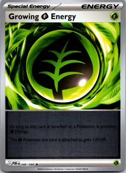 Growing Grass Energy (Non-Holo) 086/088 Rare Deck Exclusives Pokemon Near Mint - Image 1