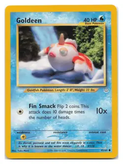 Goldeen 45/64 Common Neo Revelation Pokemon Unlimited 2001 YUKA MORII - Image 1