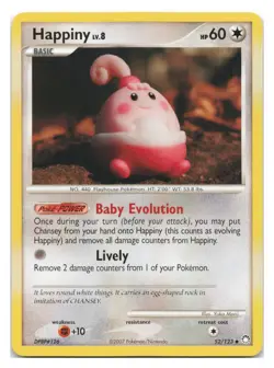 Happiny 052/123 Promo Countdown Calendar Promos Pokemon 2008 YUKA MORII - Image 1