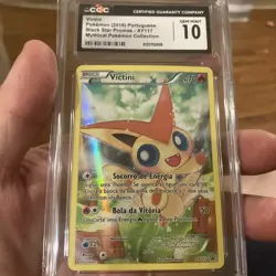 Pokemon Victini XY117 XY Holo Black Star Promo TOP POP & POP 1 CGC 10 - Image 1