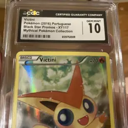 Pokemon Victini XY117 XY Holo Black Star Promo TOP POP & POP 1 CGC 10 - Image 2