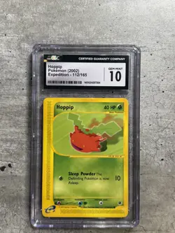 Pokemon Card Hoppip CGC 10 Gem Mint, e-Reader Expedition 112/165, 2002 (1A) - Image 1