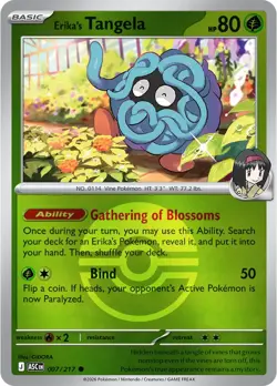 Pokemon - 007/217 - Erika's Tangela - Reverse Holofoil - Ascended Heroes - Image 1