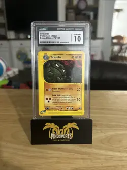 (POP 17) CGC 10 GEM MINT 2002 Pokemon Expedition 79/165 Graveler Card - Image 1