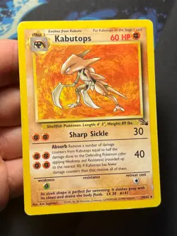 Kabutops 24/62 Fossil - Rare - Pokemon Card WOTC MP - Image 5