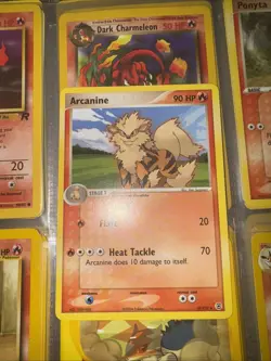 Arcanine 18/112 Rare Regular EX Fire Red Leaf Green Pokemon TCG 2004 LP - Image 1