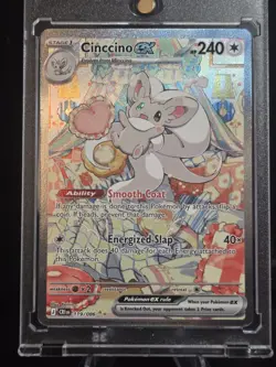 Pokemon TCG Cinccino EX 119/086 Chaos Rising Holo SIR Special Illustration Rare - Image 1