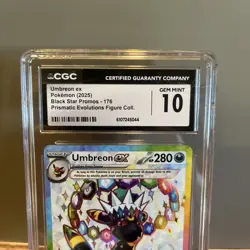 Pokemon Company Umbreon ex SVP 176 Black Star Promo CGC 10 Holo English 2025 - Image 3