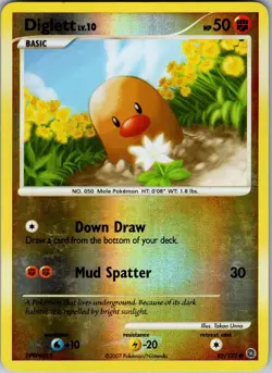 Diglett 85/132 Common Secret Wonders Pokemon Reverse Holo Moderately Played - Image 1