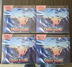 4x Chaos Rising ETB Pokemon TCG Lot Of FOUR - Image 1
