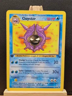 Pokemon TCG 1999 WOTC 1st Edition Fossil Cloyster 32/62 - Near Mint - Image 1