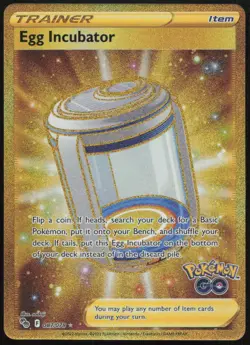 Egg Incubator 087/078 NM Pokemon GO Secret Rare Pokemon - Image 1