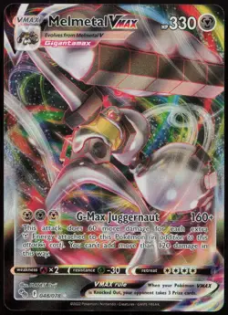 Melmetal VMAX 048/078 NM Pokemon GO VMAX Rare Holo Pokemon - Image 1