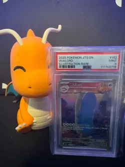 2025 POKEMON JTG EN-JOURNEY TOGETHER ILLUSTRATION RARE #162 WAILORD PSA 9 - Image 3
