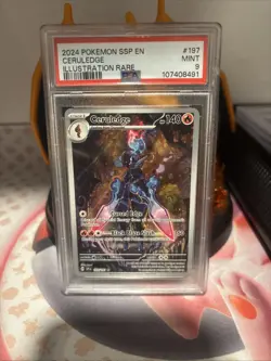 Pokemon TCG Ceruledge 197/191 Illustration Rare, Surging Sparks PSA 9 - Image 1