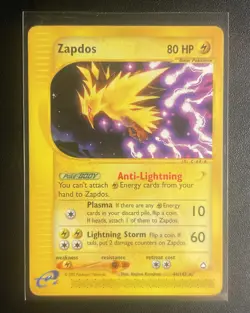 Zapdos - Aquapolis Rare 44/147 - Pokemon TCG - Lightly Played LP - Image 1