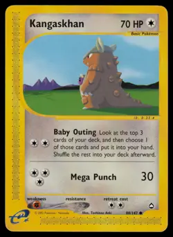 Kangaskhan 88/147 Common Aquapolis Pokemon Lightly Played - Image 1